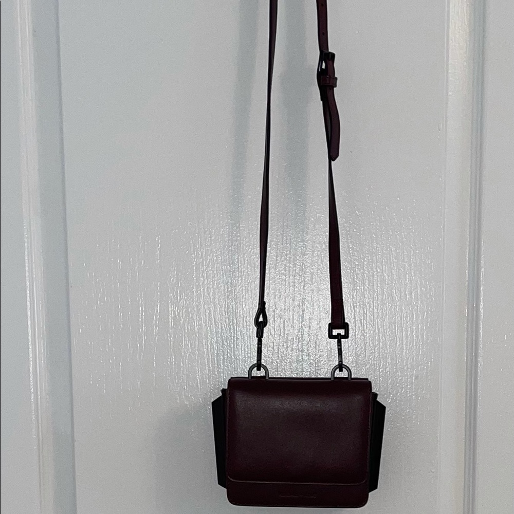 NWOT/Kendall & Kylie leather, burgundy crossbody bag